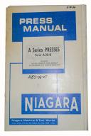 Niagara-Niagara Series A & H Press Operators and Parts Manual-Series A-Series H-01